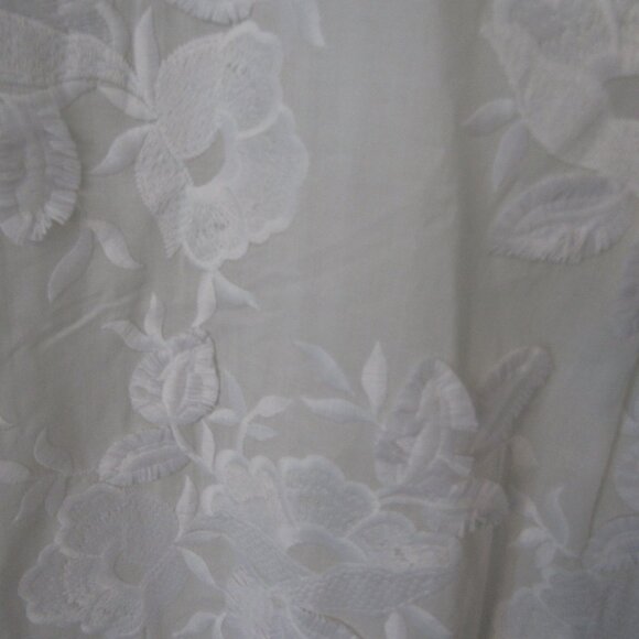 NARACAMICIE White Pullover Cotton/Poly Blend Lace Top-NWT's-Size II--Retail $175 - Picture 3 of 6